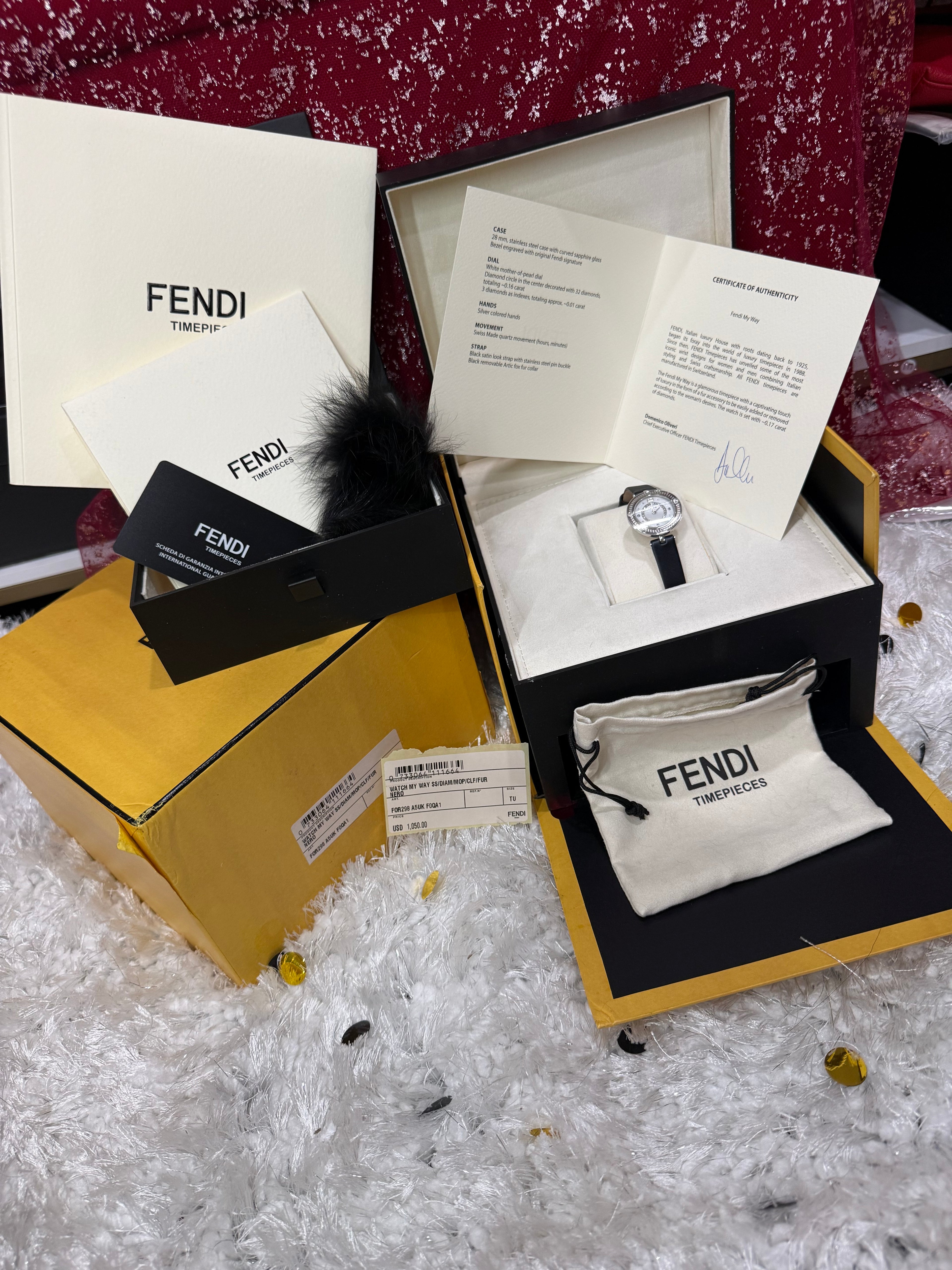 New 100% Authentic Fendi
Diamond Watch