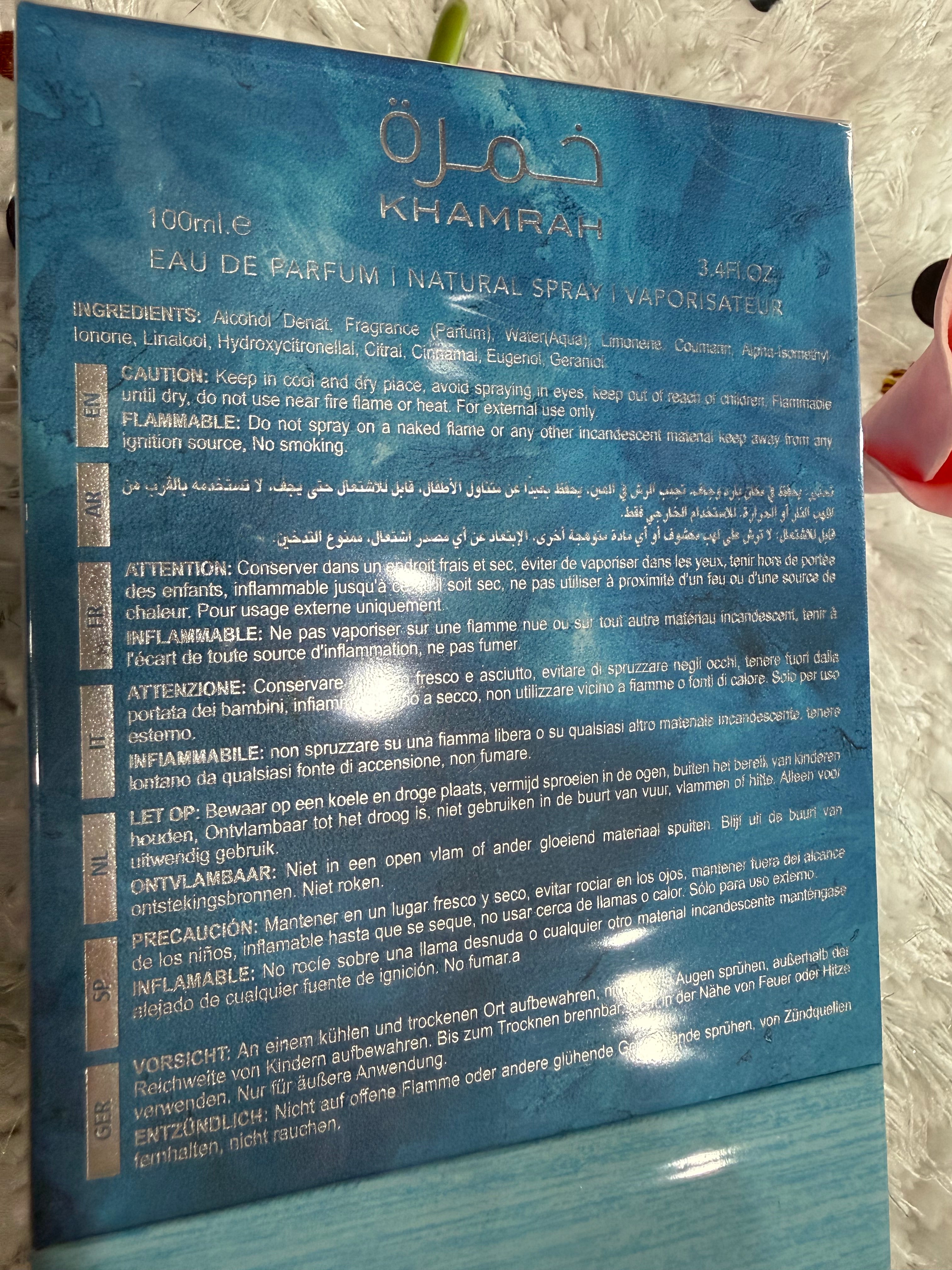 Lattafa Khamrah Waha Unisex EDP 100ml/3.4oz