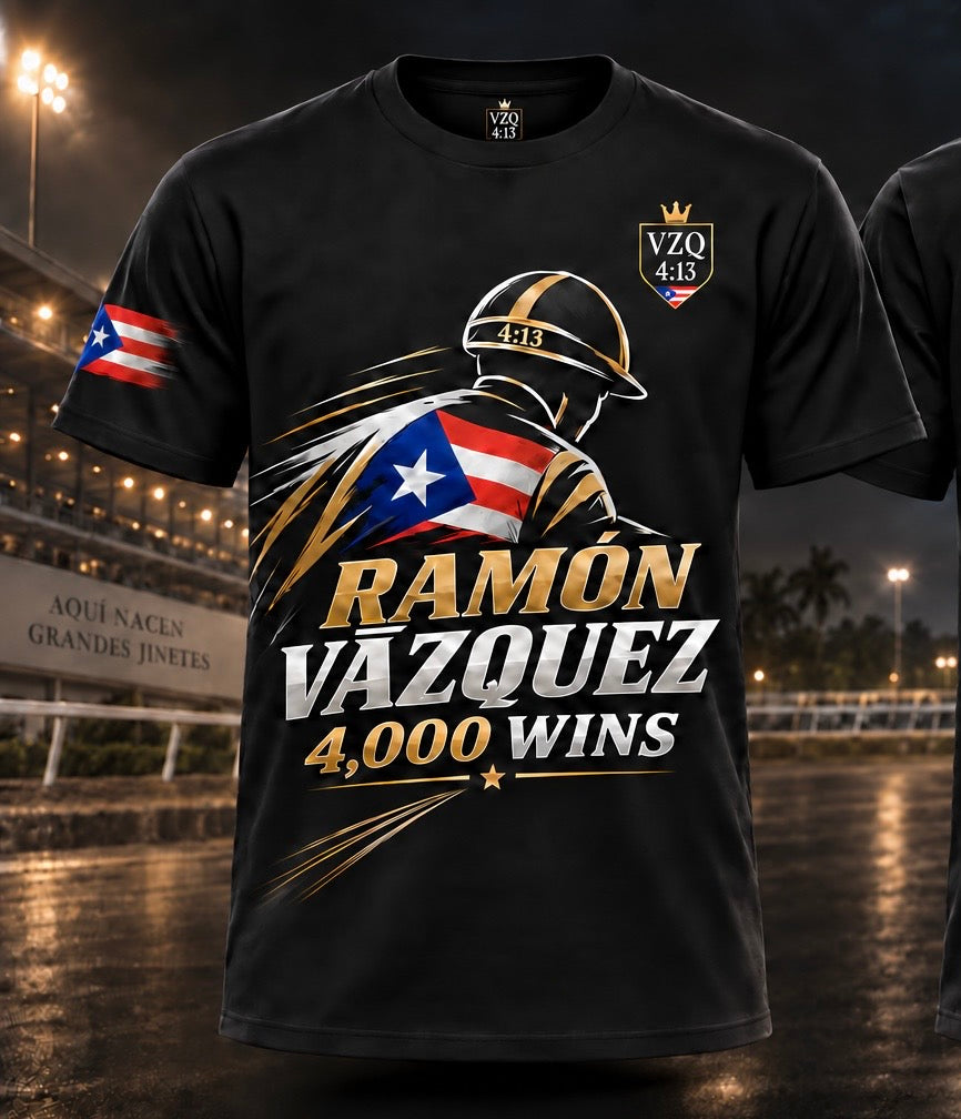 Ramón Vázquez 4,000 Overall Wins Limited-Edition T-Shirt