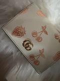 Gucci Petit Marmont Leather Card Case Double G Logo Bifold Wallet