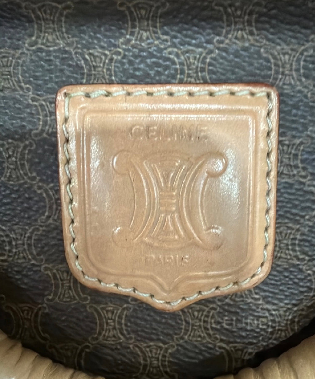 Celine Macadam Weekend Bag Boston Bag Triomphe Monogram Vintage Designer Classic